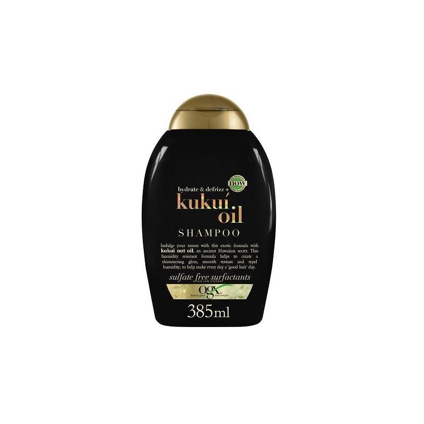 Ogx Kukui oil shampoo against hair