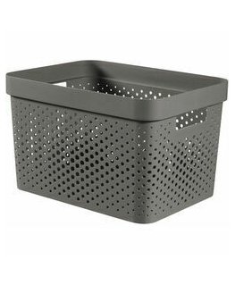 Infinity Recycled Box 17L 36x27x22cm dark grey