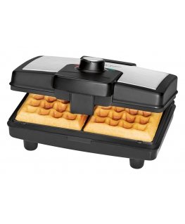 Clatronic WA 3606 2 vafele (-s) 800 W Melns, Nerūsējošs tērauds
