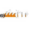 Diskas pjovimo 190x1,7x30 Z42 HM, CMT