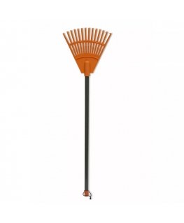 Small rake with handle orange 20cm (14 tines)