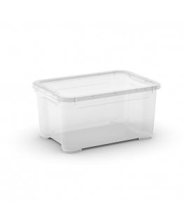 Box with lid T Box XS 14L 26,5x38x19cm transparent