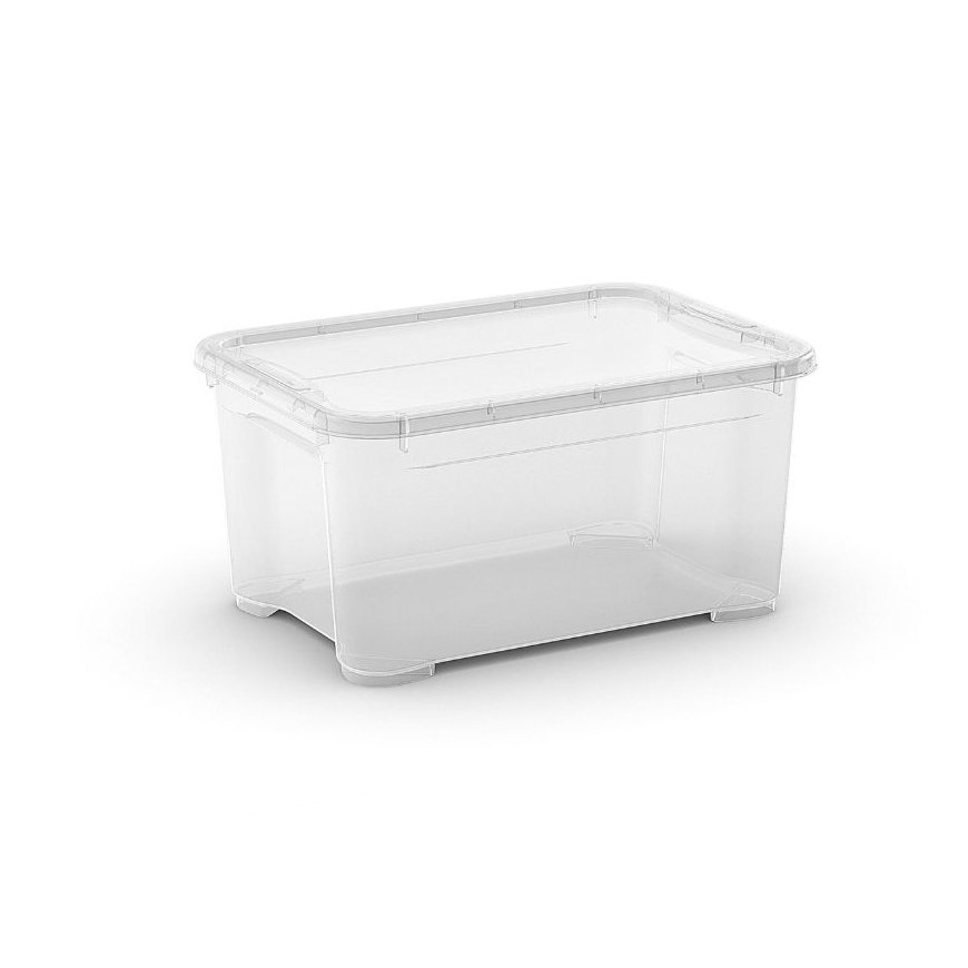 Box with lid T Box XS 14L 26,5x38x19cm transparent