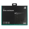 Deltaco MAP-GD33U3 storage drive enclosure HDD enclosure Black 3.5"
