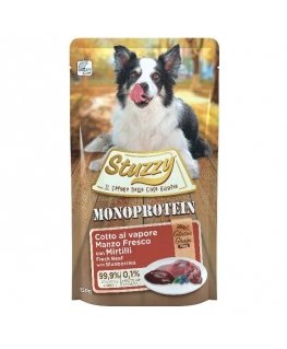STUZZY Monoprotein Beef with blueberries - wet dog food - 150 g