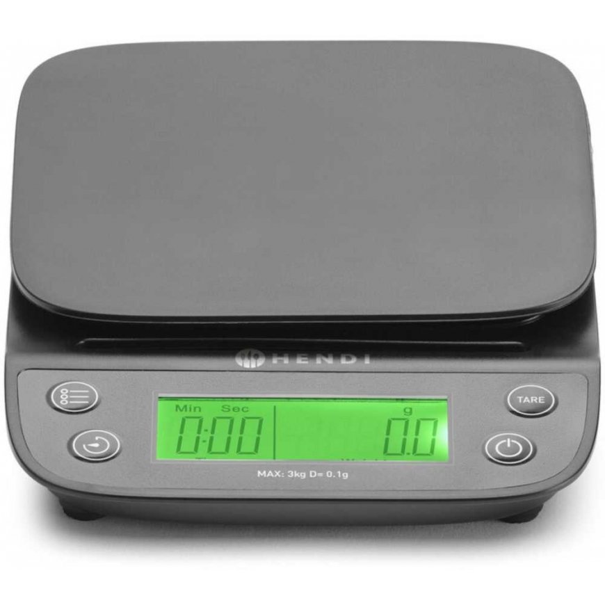Kitchen scale electronic with timer 3 000 g / 0.1 g - Hendi 580011 – 2
