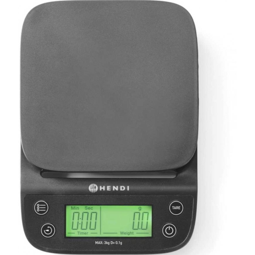 Kitchen scale electronic with timer 3 000 g / 0.1 g - Hendi 580011 – 3