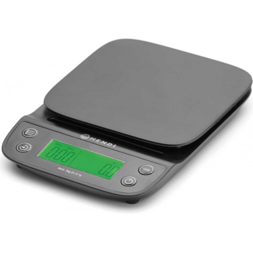 Kitchen scale electronic with timer 3 000 g / 0.1 g - Hendi 580011 – 4