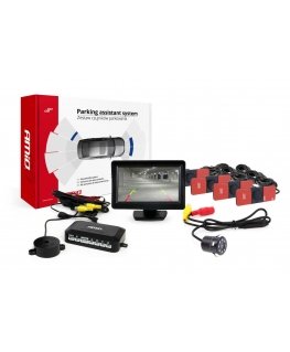 Amio Parkavimo jutiklių rinkinys tft01 4,3 "su kamera hd-307-ir 4 juodi jutikliai viduje
