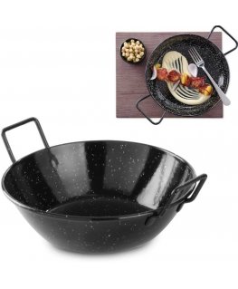 Enameled paella bowl, deep diameter 185x(H)43mm Hendi 622834