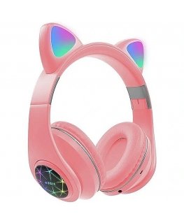 RoGer Cat M2 Bluetooth Headphones with Cat Ears LED