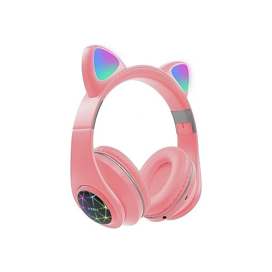 RoGer Cat M2 Bluetooth Headphones with Cat Ears LED