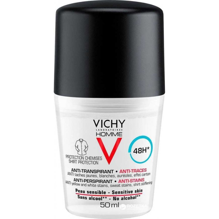 Vichy Homme Deodorant Anti-Perspirant Anti-Stains Sensitive
