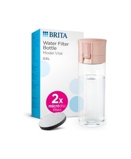 Vital + 2 MicroDisc filter bottle apricot