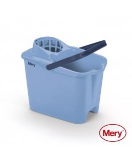 Bucket 14L with press blue
