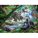 Ravensburger Jungle Families XXL Pusle 100 tk Animals Ravensburger Jungle Families XXL Pusle 100 tk Animals