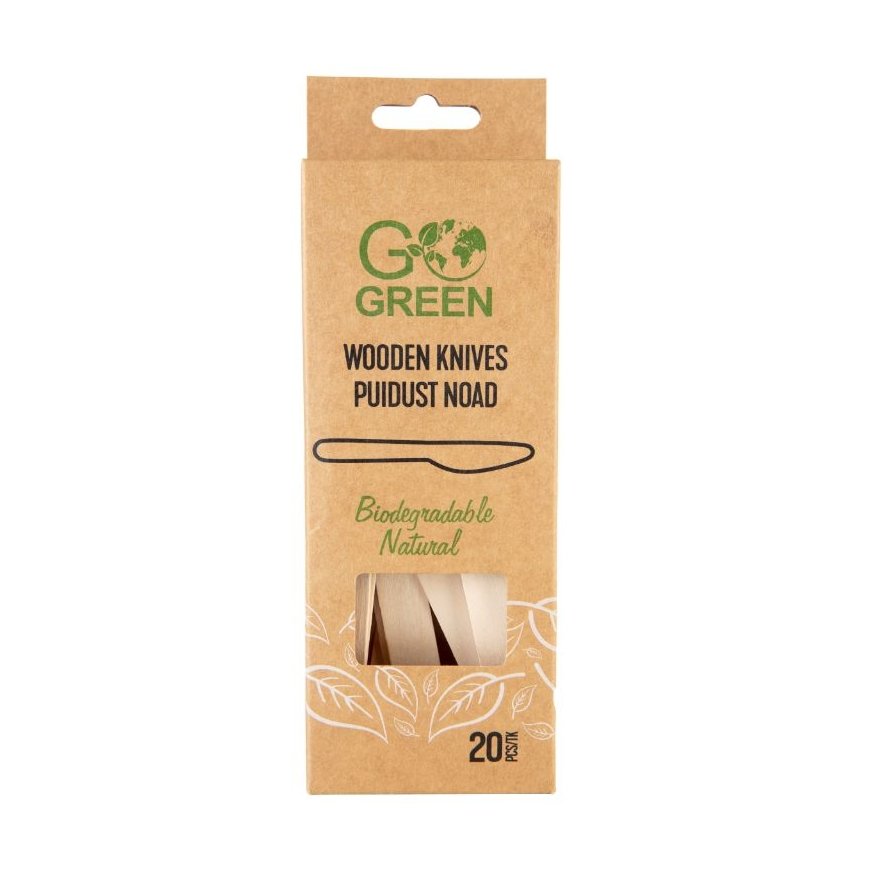 Wooden knives Go Green 20 pcs|0,06kg