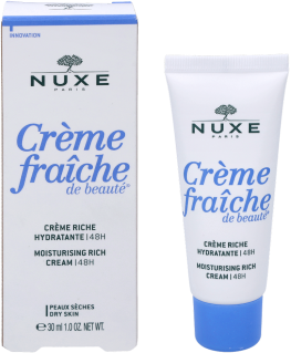 NUXE 48 val. drėkinantis tirštos konsistencijos kremas sausai ir labai sausai odai „Crème Fraîche® de Beauté 48H Moisturizing ri