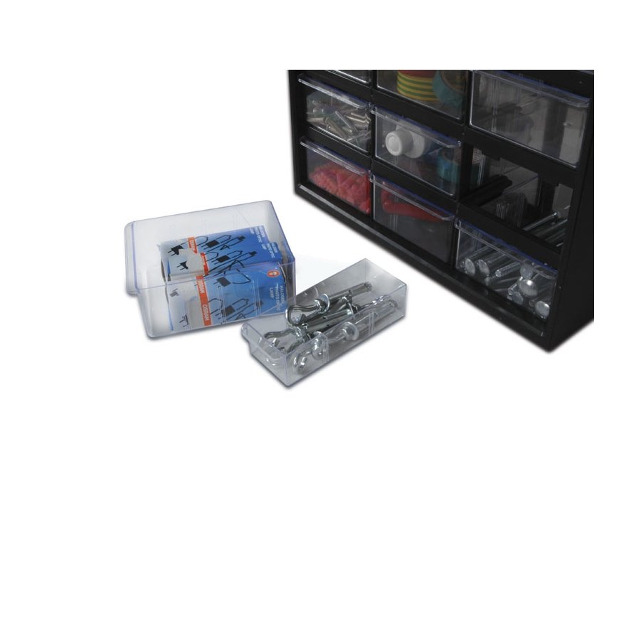 Stanley 1-93-981 tööriistakast Väikeste osade karp Plast Must, Läbipaistev – 4
