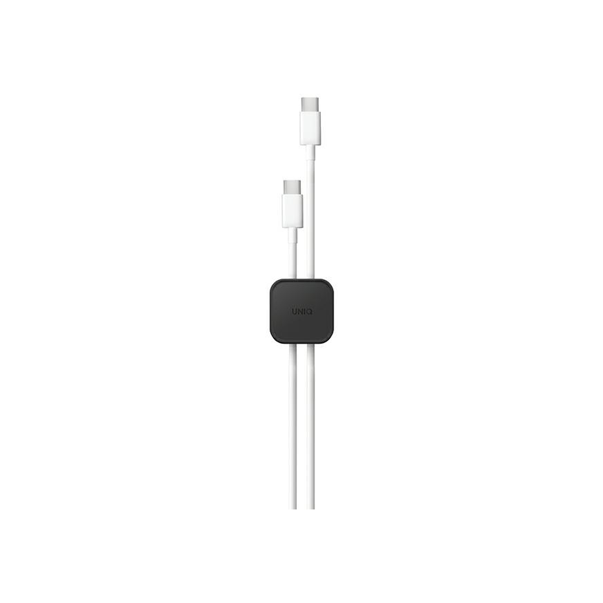 UNIQ Pod samoprzylepny organizer do kabli komplektas 8szt tamsiai pilka/charcoal dark pilkas