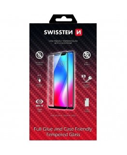 Swissten Full Face 5D Tempered Glass Apple iPhone X / XS Black