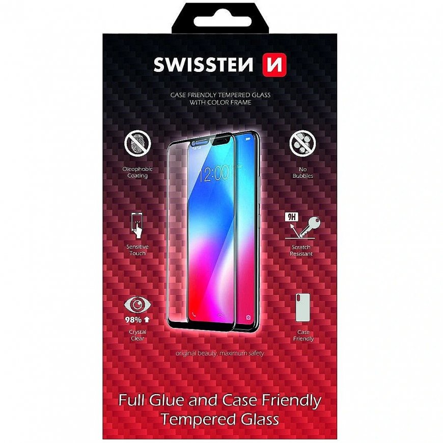 Swissten Full Face 5D Tempered Glass