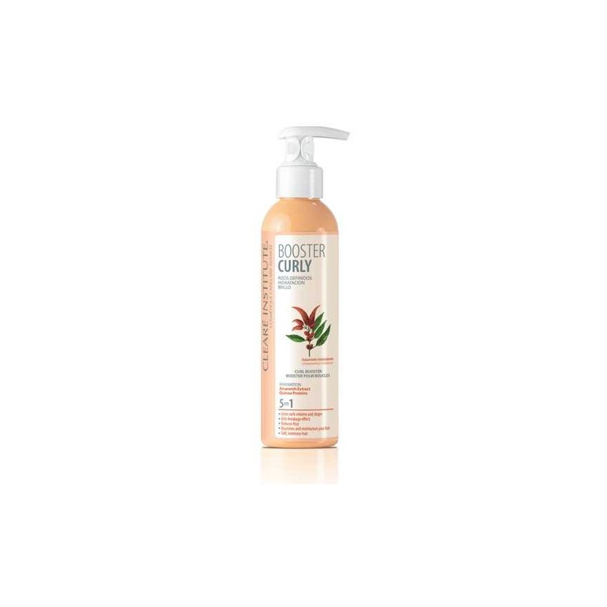 Clearé Institute Booster Skirtas garbanotiems plaukams Skirtas garbanotiems plaukams Defined Curls Moisturising Shine, 200 ml