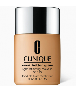 Clinique, Even Better Glow, Light Reflecting, Liquid Foundation, WN 68, Brulee, SPF 15, 30 ml