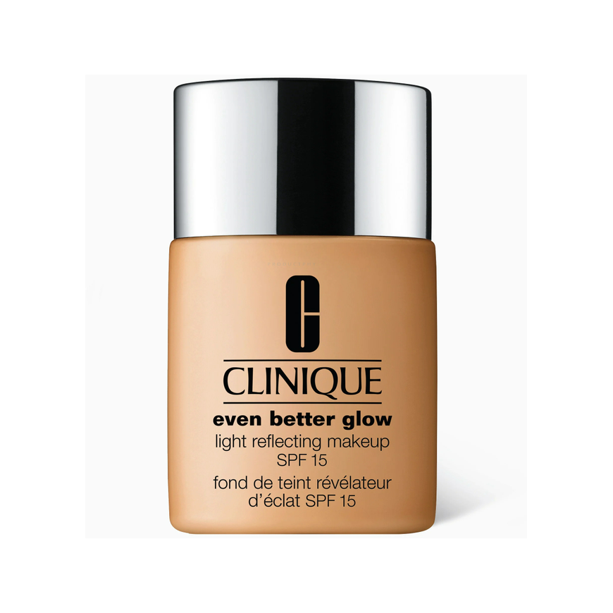 Clinique, Even Better Glow, Light Reflecting, Liquid Foundation, WN 68, Brulee, SPF 15, 30 ml