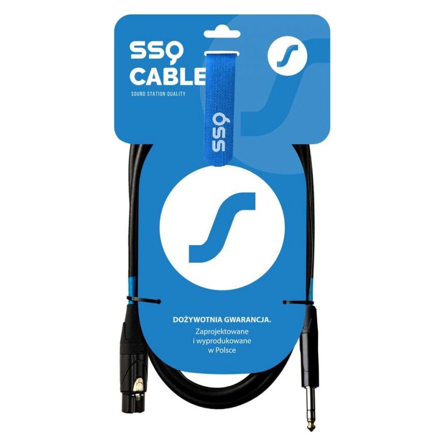 sound station quality (ssq) SSQ XLRJS5 - XLR female - Jack stereo 6,3 mm kabelis, 5 m – 2
