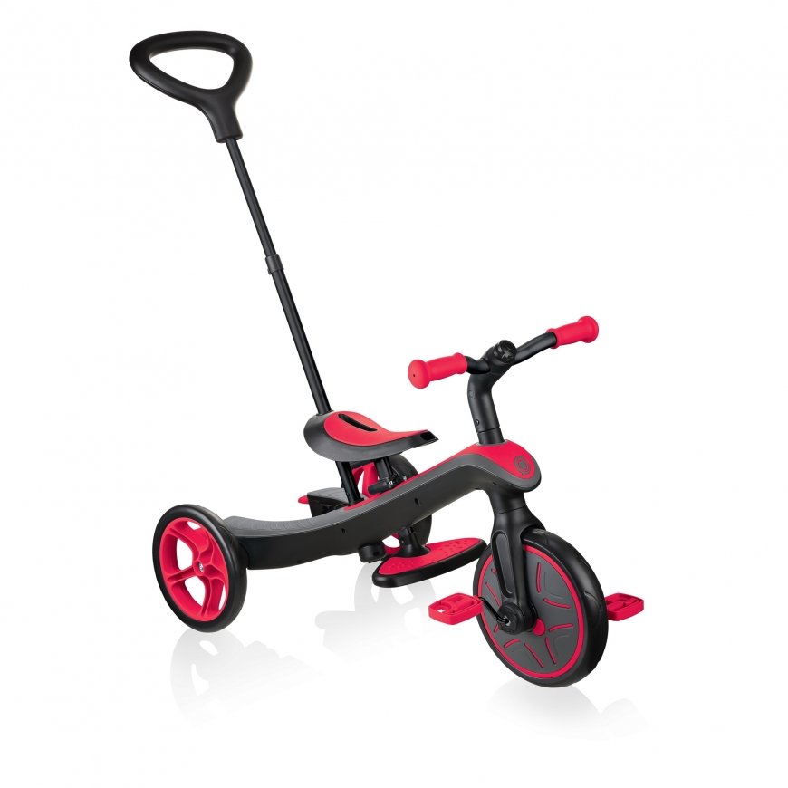 Globber Explorer Trike 4in1 Vaikai Dviratis - paspirtukas Raudona – 2