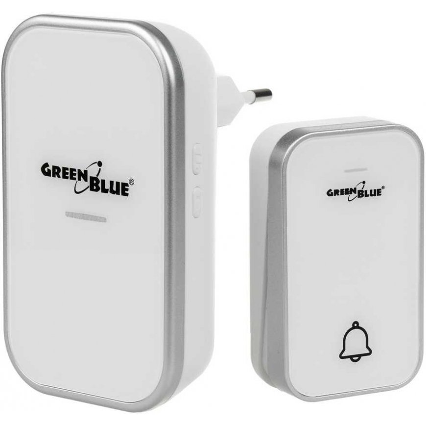 GreenBlue GB157 W Kinetic Baterija-free Wireless Door Bell, Melodies, Baltas, Range iki 200m, IP44 – 3