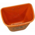 Europlast Austria Street waste bin, urban waste container, mounted on pole or wall, DIN 50L - orange Europlast Austria Street waste bin, urban waste container, mounted on pole or wall, DIN 50L - orange