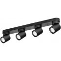 Hanging lamp Orno MALTA SP 4, wall and ceiling mounting, GU10 max. 4x12W, IP20, black Hanging lamp Orno MALTA SP 4, wall and ceiling mounting, GU10 max. 4x12W, IP20, black