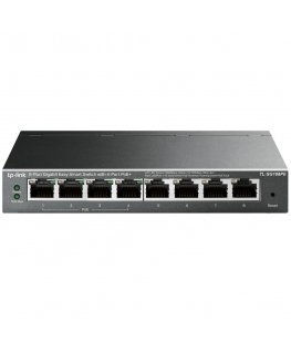 TP-Link TL-SG108PE network switch Managed L2 Gigabit Ethernet (10/100/1000) Power over Ethernet (PoE) Black