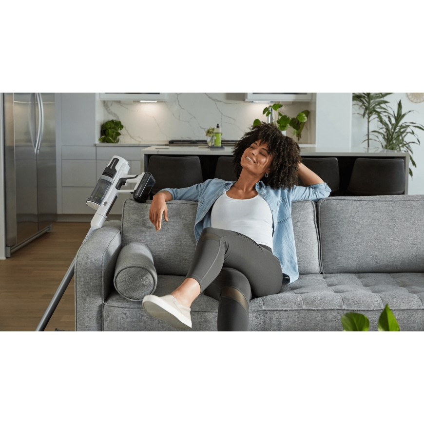 Greenworks GR4701107UBVT stick vacuum/electric broom Battery Dry HEPA Bagless White 4 Ah – 5