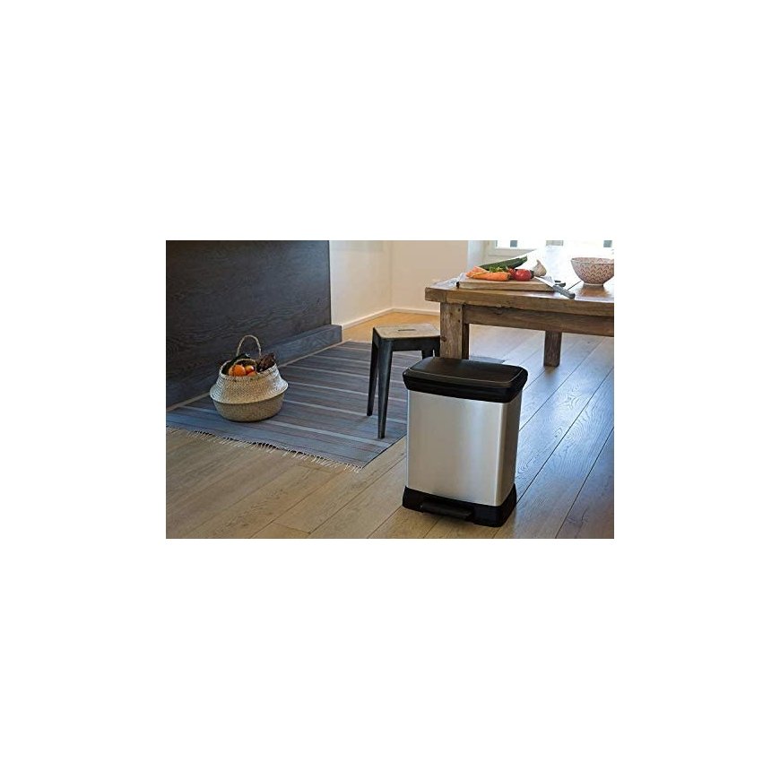 Curver Metallic Duo Deco Bin 23+23L