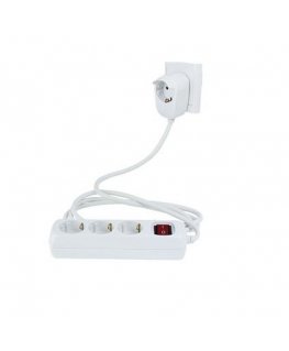 REV 0012392114 jatkojohto 2 m 4 AC-pistorasia(a) Sisätila Valkoinen