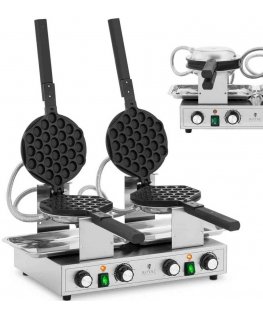 Royal Catering Double bubble waffle maker TEFLON 2 x 1400 W