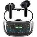 Case AWEI headphones Bluetooth 5.3 T52 Pro2 TWS + docking station black/black Case AWEI headphones Bluetooth 5.3 T52 Pro2 TWS + docking station black/black