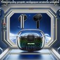 Case AWEI headphones Bluetooth 5.3 T52 Pro2 TWS + docking station black/black Case AWEI headphones Bluetooth 5.3 T52 Pro2 TWS + docking station black/black