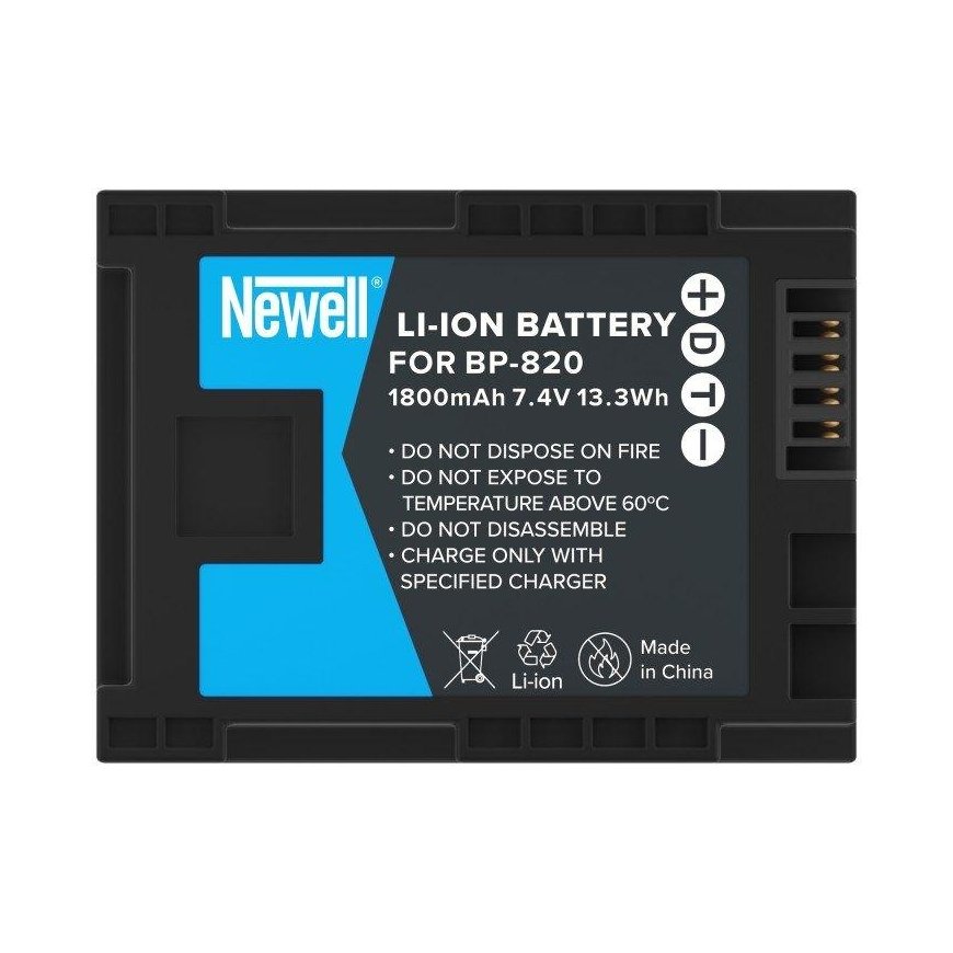 Newell replacement battery BP-820 for Canon – 2