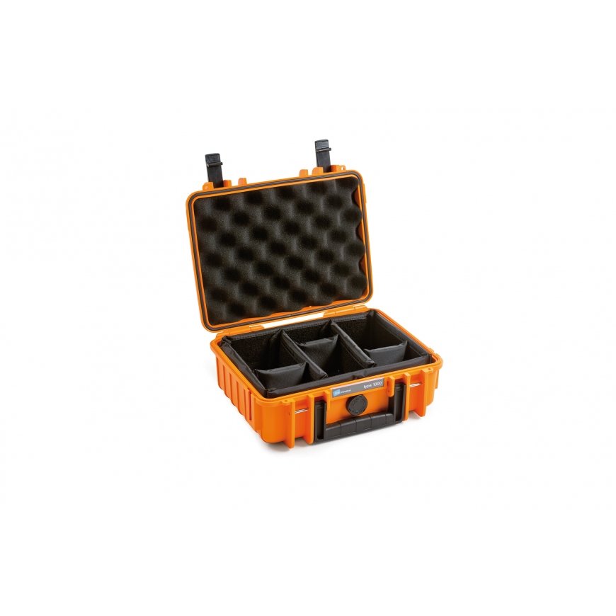 B&W 1000/O/RPD tool storage case Orange Polypropylene (PP) – 2