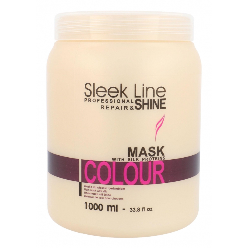 Stapiz Sleek Line Color Mask Mask with silk for dyed hair 1000ml – 4