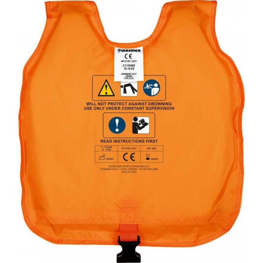 Orange Plaukimo liemenė 52ZC ORA 15-19kg oranžinis – 3