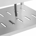 Royal Catering Single bowl sink with shelf and rim, right, 140 x 70 x 94.5 cm