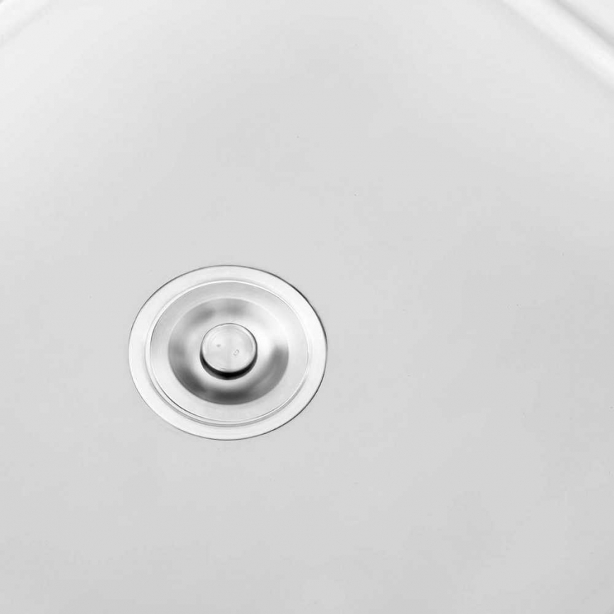 Royal Catering Single bowl sink with shelf and rim, right, 140 x 70 x 94.5 cm – 4
