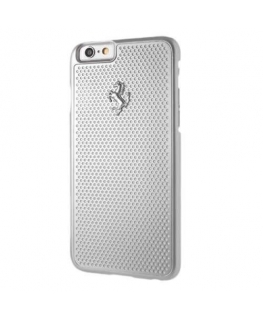 Ferrari hard case FEPEHCP6SI iPhone 6/6S perforated aluminum, silver