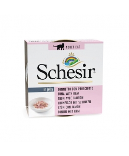 SCHESIR in jelly Tuna with ham - wet cat food - 85 g
