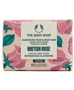 The Body Shop British Rose Cleansing Face & Body Bar